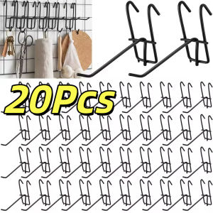 【20Pcs】5-20cm Supermarket Screen Hooks For Screen And Grid Wall Wire Mesh Hanging Hooks
