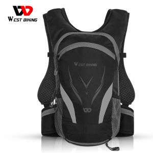 WEST BIKING จักรยานกระเป๋าเป้สะพายหลัง16L Ultralight จักรยานกระเป๋ากันน้ำที่มีนกหวีด Survival เป้สะพายหลังขี่จักรยานจักรยานเสือภูเขากระเป๋าเป้สะพายหลัง Light กระเป๋าเดินทางขี่อุปกรณ์สำหรับผู้ชายและผู้หญิง