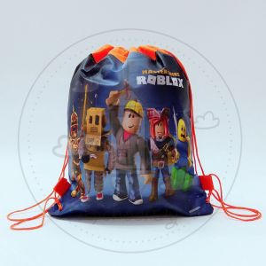 iSchoolDy Kids Cartoon Fabric Drawstring Backpack Econic Loot Bag Goodies Children Birthday Party Gift Bag