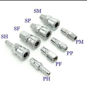 Quick Coupler Plug Sambung Selang Kompresor Kopler 1/4 Inch - Pilih