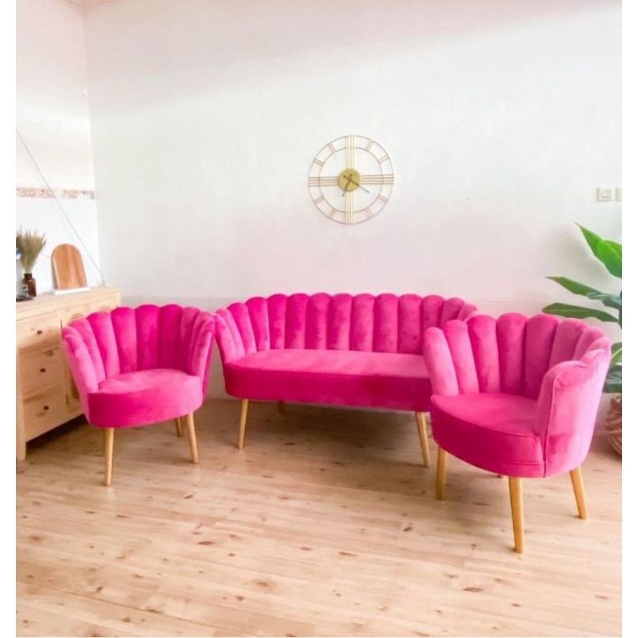sofa kerang mermaid kursi tamu bangku chair shell custom promo