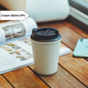 Ready Stock 350ml Thermal Insulation Stainless Steel PP Plastic Leakproof Iced Hot Coffee Bottle Anti Slip Non Slip Cold Heat Resistance Small Water Drinking Bottle Tumbler Viral Portable Travel Gym School Office Car Botol Air Kecil Sukan Minum Cawan Kopi