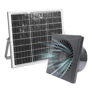 Practical Solar Exhaust Fan with Long Cable Solar Ventilation System for Efficient Cooling in Pet Houses and Greenhouses