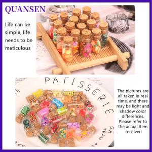 QUANSEN 5ชิ้นบ้านตุ๊กตา1:12ขนาดเล็กผลไม้สารพันกระป๋องผลไม้แห้งผลไม้ลูกอมเด็กเล่นตุ๊กตาของเล่นอุปกรณ์บ้าน