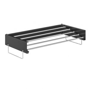 Cross-Border Processing   Indoor Folding Clothes Hanger Wall Hanging Invisible Drying Rack Balcony Clothesline Pole Hidden Towel Rack