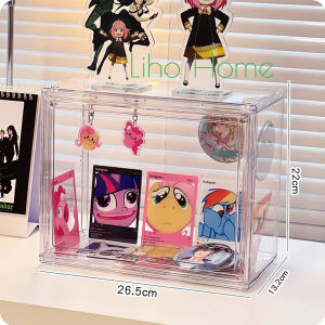 กล่องฟิกเกอร์ ตู้เก็บของกันฝุ่น ตู้โมเดล ตู้โชว์ตุ๊กตา อะคริลิกคุณภาพสูง โปร่งใสสูง ประตูแม่เหล็ก