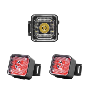 USB Rechargeable Head Tail Light Easy Installation Bike Light Bike Front/Rear Light for Night Riding/Cycling Safety
