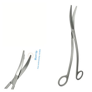 QSWTITAN 24cm Curved Stainless Steel Aquarium  Water Grass Pruning & Plants Trimming Tool