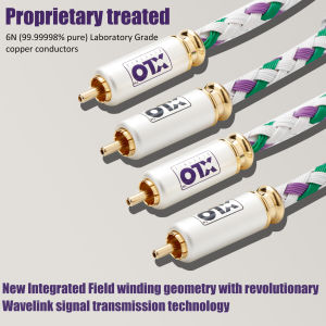 X447 XLO Reference 3 R3-1 DIY RCA Interconnect Cable Hifi Cables With Gold Plated PlugAudio/Video Signal RCA Wire