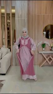 LATAYA MAXY STANDAR GAMIS ABAYA KEKINIAN CRINKLE BUSANA MUSLIM FASHION
