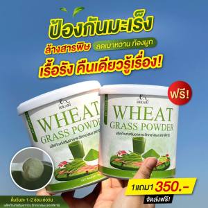 [ของแท้] 1แถม1 Wheat Grass Powder วีทกราส คลอโรฟิลล์  ดีท็อกซ์ ผิว