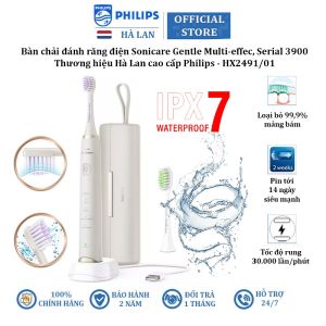 Bàn chải đánh răng điện Philips Sonicare HX2491/01 - Hàng Chính Hãng Bảo Hành 2 Năm (Có hộp đựng)