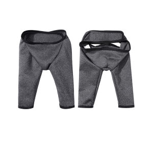 Mojioo แขนป้องกันการเลียสำหรับสุนัขสีเทาสำหรับขาหน้า-ป้องกันการขาสองข้าง | ป้องกันการเลียแผลและแบคทีเรียแยก | ยืดหยุ่นและปรับได้พอดี (S-XXXL)