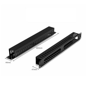 แผงจัดสายมีฝาครอบ Cable Management Horizontal Mount 19 Inch Server Rack With Cover
