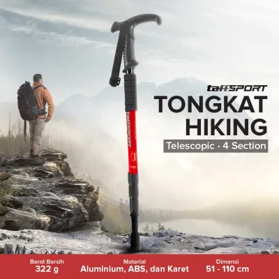 TaffSPORT Tongkat Hiking Trekking Pole Telescopic 4 Section - E4102