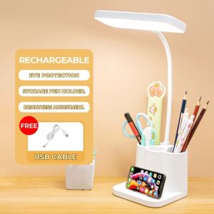 Multifunction LED Desk Lamp Foldable Table Lampu USB Rechargeable Dimmable Study LED Night Light