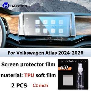 sapid For Volkswagen Atlas 2024-2026 Car interior Matte Screen Protector console GPS Navigation LCD Screen TPU film Anti‑Scratch PPF A7K3P