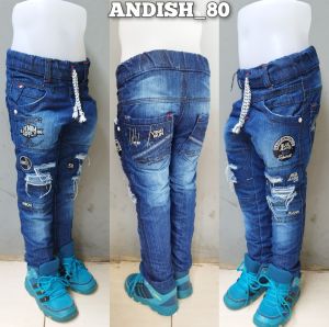 Celana Panjang Jeans Anak Laki-Laki Usia 1-12 Tahun / Celana Panjang Anak Cowok Model Bordiran Kualitas Premium