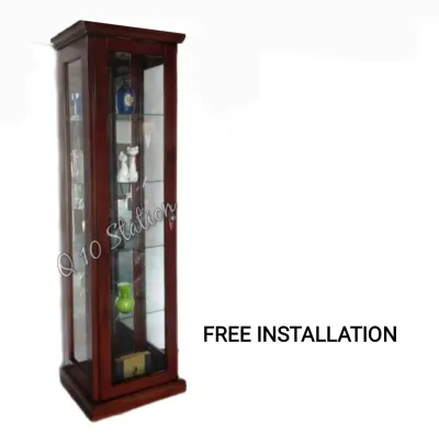 Q 10 (3 Options) - Hall Cabinet / Living Room Display Cabisnet / Book Cabinet / Display Cabinet / Business Display Cabinet / Retail Outlet Products Display Cabinet / Goods Display Cabinet / Tall Cabinet / Tall Display Cabinet / Glass Display Cabinet (TYM)