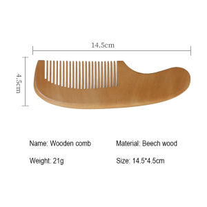 Goat Wool Wooden Baby Hairbrush Soft Goat Bristles Comb Wooden Comb Baby Brush Baby Comb Set Baby Hair Comb Sikat Rambut Bayi Sikat Bulu Kambing Baby