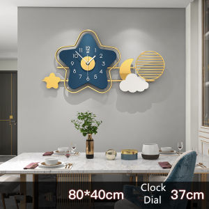 Đồng Hồ Treo Tường Ngôi Sao Nghệ Thuật Dòng Bắc Âu Tối Giản Đồ Trang Trí Đồng Hồ Cổ Điển Sáng Tạo Retro Đơn Giản Và Thời Trang Cho Phòng Khách Gia Đình Bán Chạy