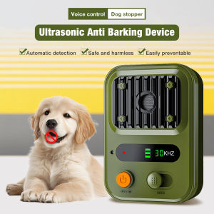 Siêu âm chó sủa Stopper không thấm nước tự động chó sủa Stopper có thể sạc qua USB ngăn chó huấn luyện thú cưng thiết bị