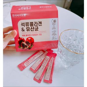 Bột Collagen Uống Lựu Đỏ Bio Cell Hàn Quốc 30 Gói