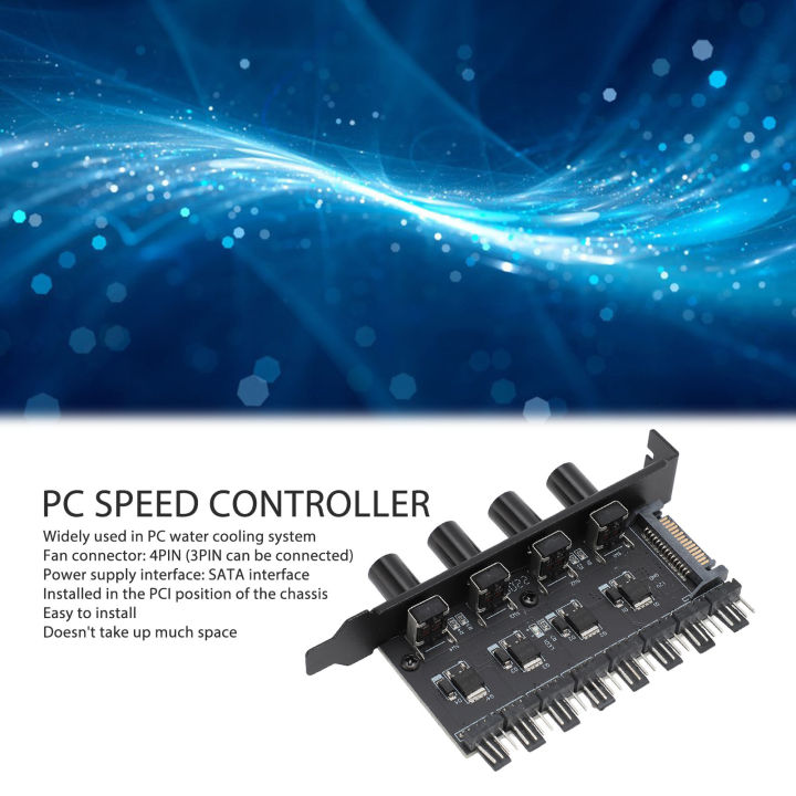 PC Cooling Fan Speed Controller Reduce Power Consumption PC 8 Channels ...