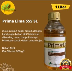 Herbisida Glifosat Prima Lima 555SL 1liter
