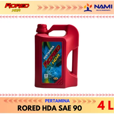 *PERTAMINA RORED HDA SAE 90 (4L) GALON* Oli pelumas roda gigi gardan kendaraan - Original