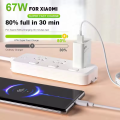 Original For Xiaomi 67W Turbo Charger Super Fast Charger Power Adapter+6A Type-C Cable For Xiaomi 15T Pro 15 Ultra 14T Pro Note 14 13 Pro A5 Redmi 15C 15 5G 13C Poco C71 C75 4G LTE C85 Poco M7 Pro X7 Pro F7 Pro For Phone Tablet Laptop Fast Charging. 