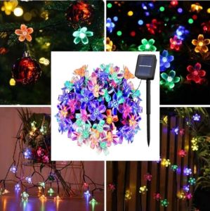 Christmas Light Solar Christmas Light Outdoor LED String Light Mode Decorations Light Solar Light Waterproof String Light with Tree Topper Colorful Light for Wedding Garden Yard Christmas New Year Party Decor