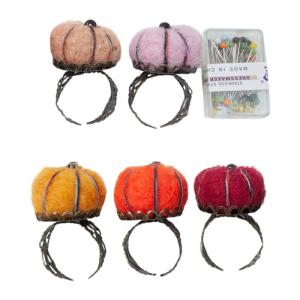 Dễ thương vá đính tự làm Khâu thủ công Ghim Cài có đệm chủ may tay hình nhẫn lưu trữ Ghim Cài có đệm