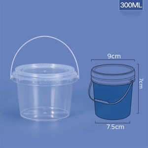 Moda 1L 0.3L 0.5L Bucket with Seal Clear Storage Plastic Container Pail Food Packaging Canister