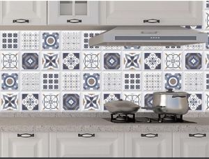 super8 Kitchen Sticker Self Adhesive PVC Waterproof Oilproof Heatproof Flower Design 5M * 40CM..09