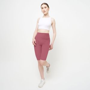 Mozo - Street wanita pendek Lokal Short pants Celana Legging Pendek Pocket Highwaist Pants Wanita Legging Olahraga Yoga Gym Fitness Legging24