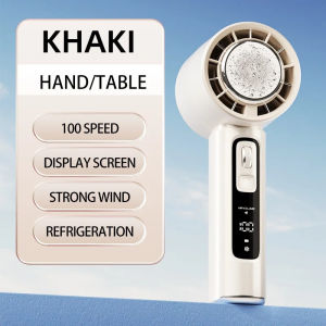 Portable Handheld Turbo Fan 100 Wind Speeds AdjustablePersonal Fan Battery Operated Electric Eyelash Fan