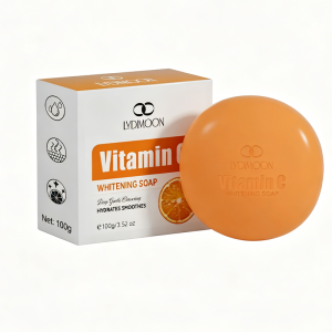 LYDIMOON Vitamin C Whitening Soap Personal Area Whitening Shower Gel Exfoliates Diminishes Melanin Brightens Skin100g