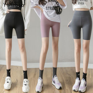Yingbao Yoga Short Pants Women Girl Cycling Running Five point Leggings Summer High Waist Slim Exercise Ladies Shorts Black Grey Pink