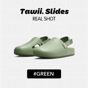 Tawii slippers.calm mule Toe Casual Sports Slides eva material anti slip quiet indoor comfortable slippers four seasons lightweight breathable Slippers