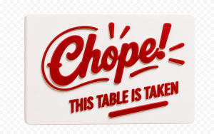 Singapore Chope Table Reservation Card | Credit Card Size Reusable Seat Sign | 9 Colours | Hawker Centre Gift & Souvenir