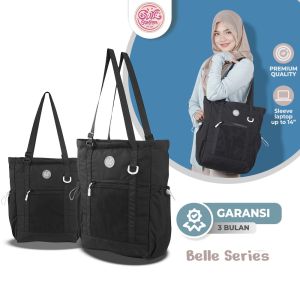 Tas Totebag Crinkle Tas Bahu Wanita Belle Series