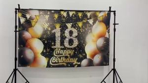 ผ้าพื้นหลังวันเกิดสำหรับตกแต่งงานเลี้ยงครอบครัว