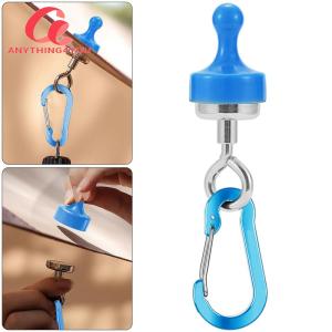 【New Arrival】 Magnetic D-Shape Tent Hook Carabiner for Camping and Hiking Gear Heavy Duty Aluminum Alloy