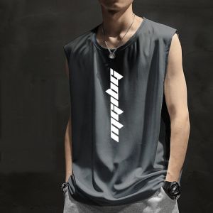 Quick Dry Sleeveless Gym Shirt Workout Baju Lelaki Singlet Men (Size M-4XL) T115