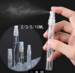 5 Pcs Mini Cute Refillable Transparent Spray Bottle Containers Suitable Various Capacity Specifications 2ML 3ML 5ML 10ML For Liquids PH