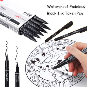 [Temporarily delisted] 1/3Pcs Waterproof Fadeless Black Ink Token Pen Garden Marker Pen Gardening Plant Labeling Stationery School Office Supply