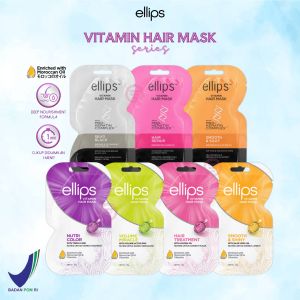 ELLIPS Vitamin Hair Mask Sachet 20gr | With Pro Keratin Sachet 18gr