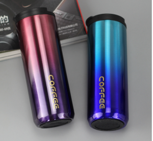 Bình giữ nhiêt nóng lạnh cà phê trà 500 ml màu Gradient cực đẹp - binh giư nhiet inox - ly giu nhiet inox  - ly uống nước inox