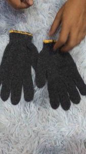 ถุงมือผ้า ถุงมือทำงาน ขนาด600 กรัม สีเทา(53บ./โหล)